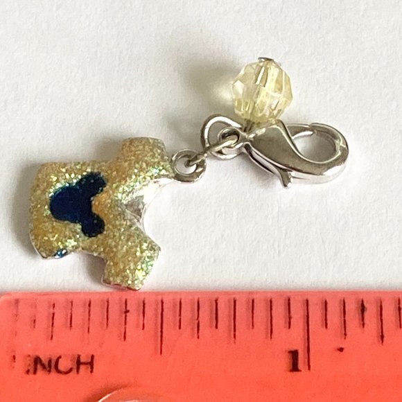 Vintage Disney Mickey Mouse T-Shirt Tee Charm Zipper Pull Classic Icon Ears - Picture 9 of 9